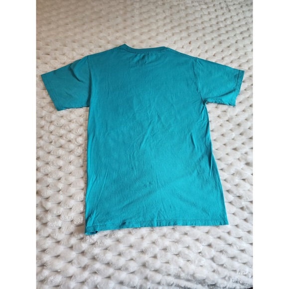 Champion Mens Small Teal Graphic Logo Short Sleeve T-Shirt‎ - Picture 4 of 6